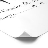 L'Enfant's Plan von Washington Poster (Ecke)