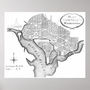 L'Enfant's Plan von Washington Poster