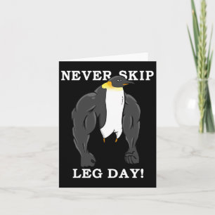 Leng Day Bodybuilding Pinguin Muscular W Karte