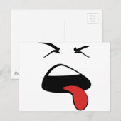 Lengua afuera postkarte (Vorne/Hinten)
