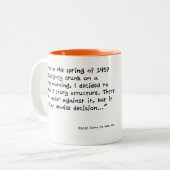 Leni-Marken-Klugheit - WWLD? Zweifarbige Tasse (Vorderseite Links)