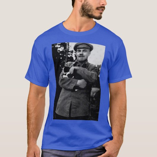 Lenin and his Cat girl funny T-Shirt (Vorderseite)