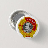 Lenin Button (Vorne & Hinten)
