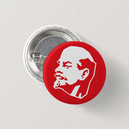 Lenin-Button Button (Vorne & Hinten)