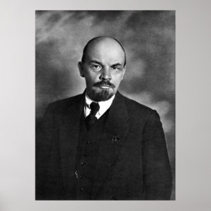 Lenin-Fotoporträt Poster