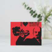 Lenin - i Liebe Sie Postkarte (Stehend Vorderseite)