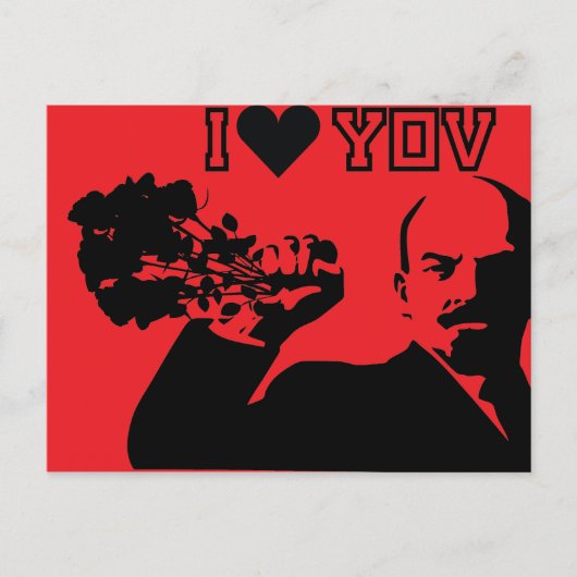 Lenin - i Liebe Sie Postkarte (Vorderseite)