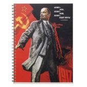 Lenin lebt Notizbuch Notizblock (Vorderseite)