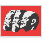 Lenin, Marx, Engels, Soviet Union, Communism Aufkleber (Vorderseite)
