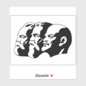 Lenin, Marx, Engels, Soviet Union, Communism Aufkleber (Blatt)
