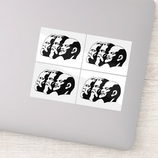 Lenin, Marx, Engels, Soviet Union, Communism Aufkleber (Detail)