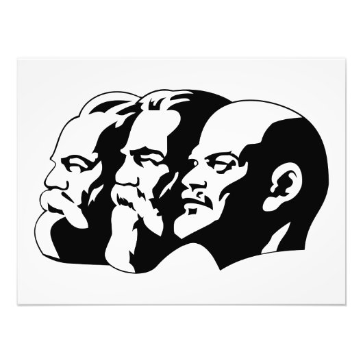 Lenin, Marx, Engels, Soviet Union, Communism Fotodruck (Vorne)