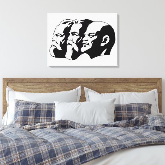 Lenin, Marx, Engels, Soviet Union, Communism Leinwanddruck (Insitu (Schlafzimmer))