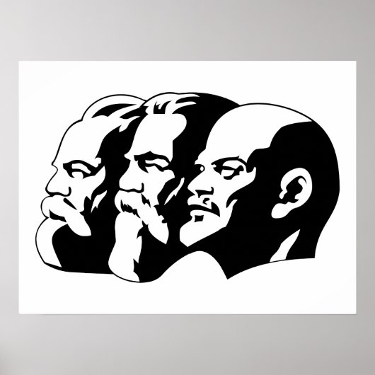 Lenin, Marx, Engels, Soviet Union, Communism Poster (Vorne)