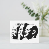 Lenin, Marx, Engels, Soviet Union, Communism Postkarte (Stehend Vorderseite)