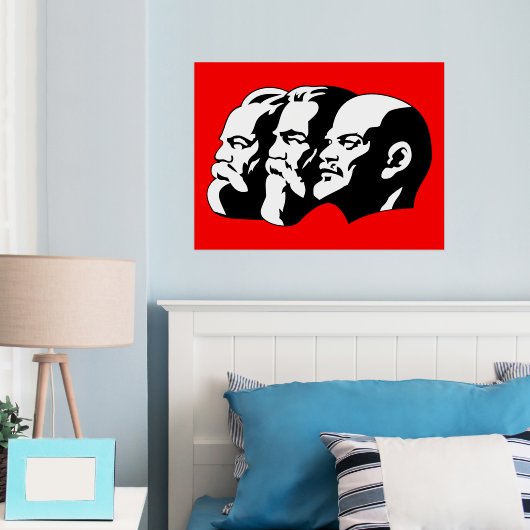 Lenin, Marx, Engels, sowjetische Gewerkschaft, Kom Foliendrucke (In Situ (Schlafzimmer))