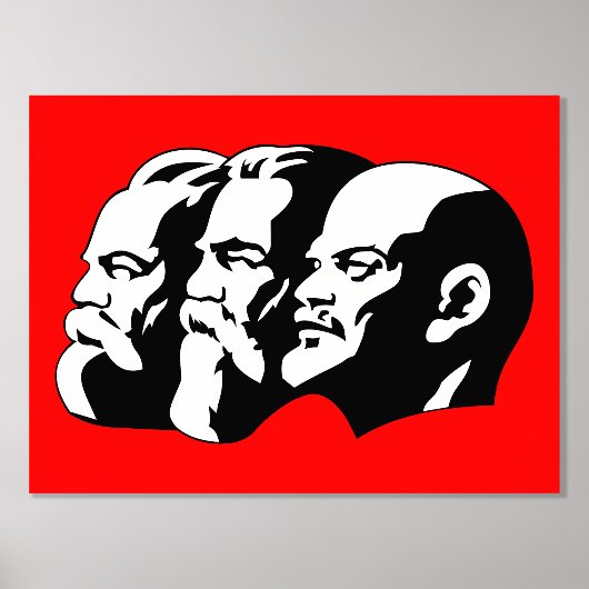 Lenin, Marx, Engels, sowjetische Gewerkschaft, Kom Foliendrucke (Vorderseite)