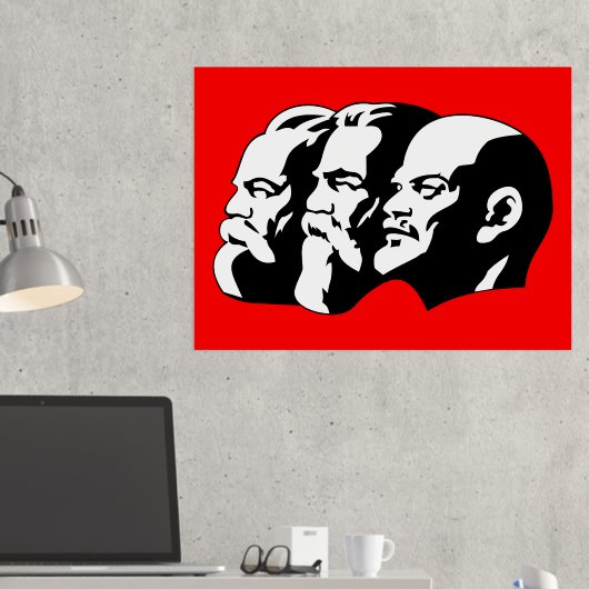 Lenin, Marx, Engels, sowjetische Gewerkschaft, Kom Foliendrucke (In Situ (Schreibtisch 2))