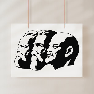 Lenin, Marx, Engels, Sowjetunion, Kommunismus Fotodruck