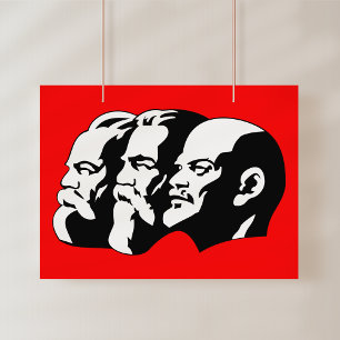 Lenin, Marx, Engels, Sowjetunion, Kommunismus Fotodruck