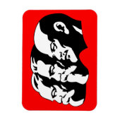 Lenin, Marx, Engels, Sowjetunion, Kommunismus Magnet (Vertikal)