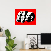 Lenin, Marx, Engels, Sowjetunion, Kommunismus Poster (Heimbüro)