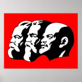 Lenin, Marx, Engels, Sowjetunion, Kommunismus Poster (Vorne)