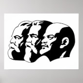 Lenin, Marx, Engels, Sowjetunion, Kommunismus Poster (Vorne)
