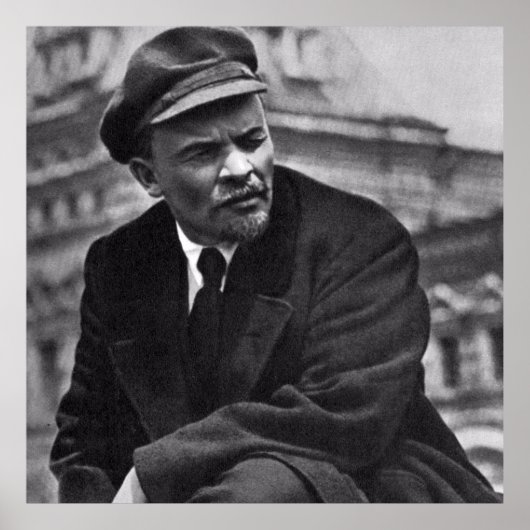 Lenin photo portrait poster (Vorne)