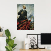 Lenin Portrait Soviet Propaganda Poster - CCCP (Heimbüro)