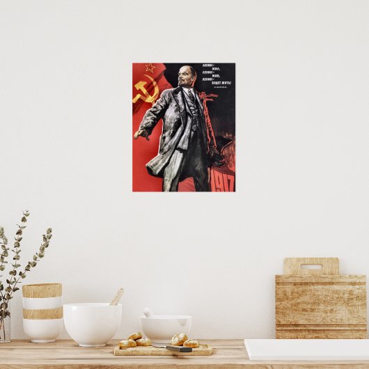 Lenin Poster aus der russischen Revolution (Küche)