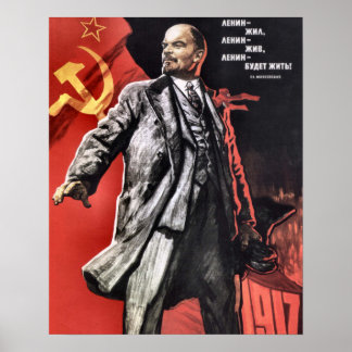 Lenin Poster aus der russischen Revolution