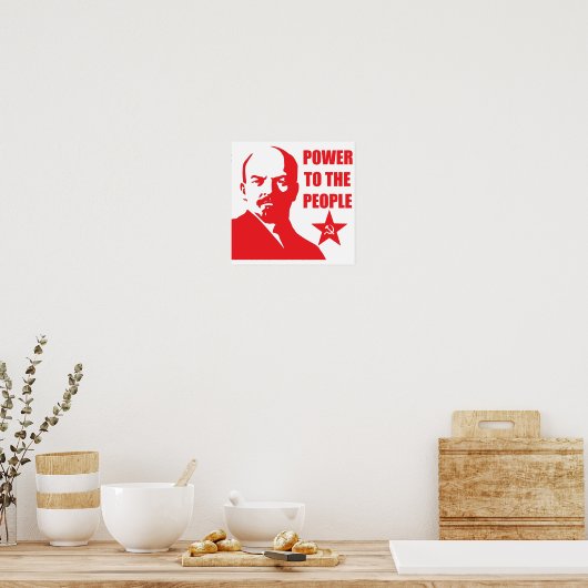 Lenin Poster "Power an die Menschen" (Küche)