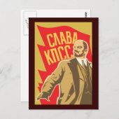 Lenin Postkarte (Vorne/Hinten)