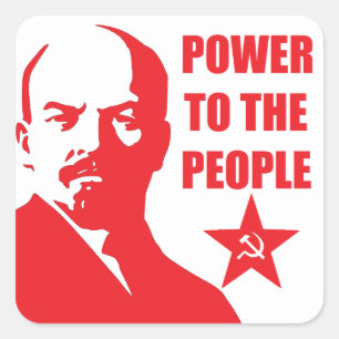 Lenin "Power to the People" Stickers