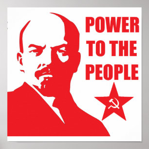 Lenin "Power zu den Leuten" Plakat