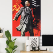 Lenin sowjetisches Poster (Heimbüro)