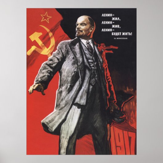 Lenin sowjetisches Poster (Vorne)