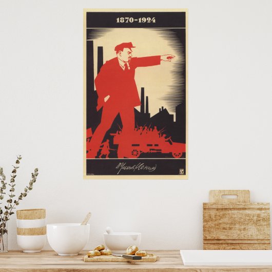 Lenin sowjetisches Poster (Küche)