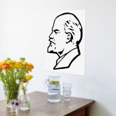 Lenin, UdSSR, CCCP, sowjetische Gewerkschaft, Komm Foliendrucke (Ablage(Küche))