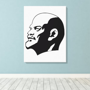 Lenin, UdSSR, CCCP, Sowjetunion, Kommunismus Leinwanddruck