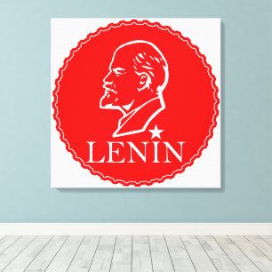 Lenin, UdSSR, CCCP, Sowjetunion, Kommunismus Leinwanddruck