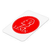 Lenin, UdSSR, CCCP, Sowjetunion, Kommunismus Magnet (Linke Seite)
