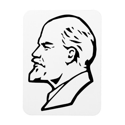 Lenin, UdSSR, CCCP, Sowjetunion, Kommunismus Magnet (Vertikal)