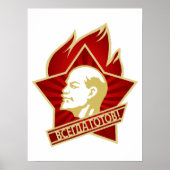 Lenin, UdSSR, CCCP, Sowjetunion, Kommunismus Poster (Vorne)