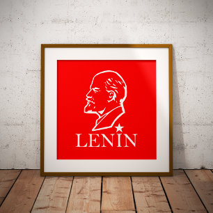 Lenin, UdSSR, CCCP, Sowjetunion, Kommunismus Poster