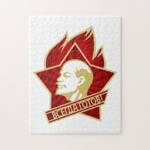Lenin, UdSSR, CCCP, Sowjetunion, Kommunismus Puzzle