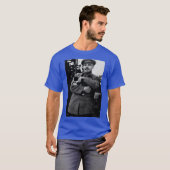 Lenin und sein Katzmädchen lustig T-Shirt (Vorne ganz)