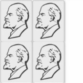 Lenin, USSR, CCCP, Soviet Union, Communism Aufkleber (Vorderseite)