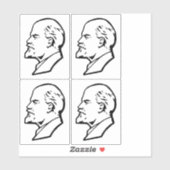 Lenin, USSR, CCCP, Soviet Union, Communism Aufkleber (Blatt)